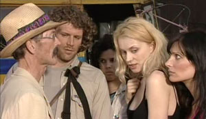 Santos charms the ladies.