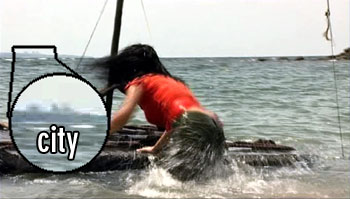 City in the distance.