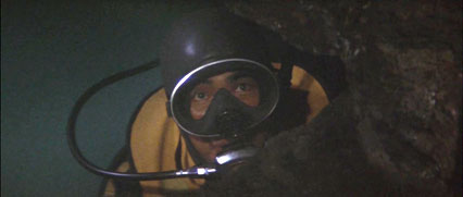 Godzilla vs. the Smog Monster: diving scene